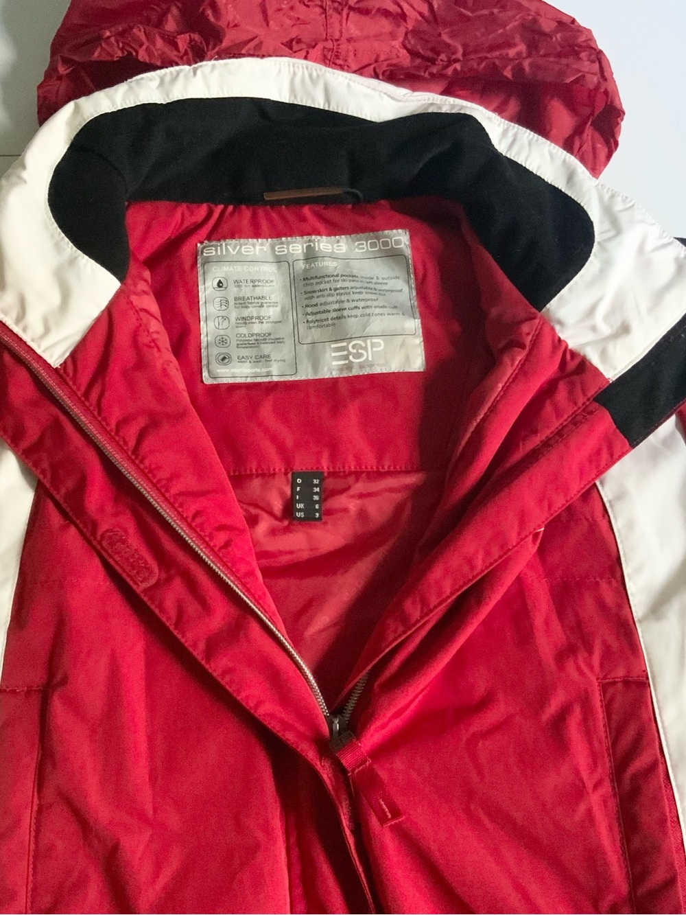 Esprit Women’s 2-Piece Silver Series 3000 Ski Jacket and Pants Set sz US3 - Picture 2 of 7
